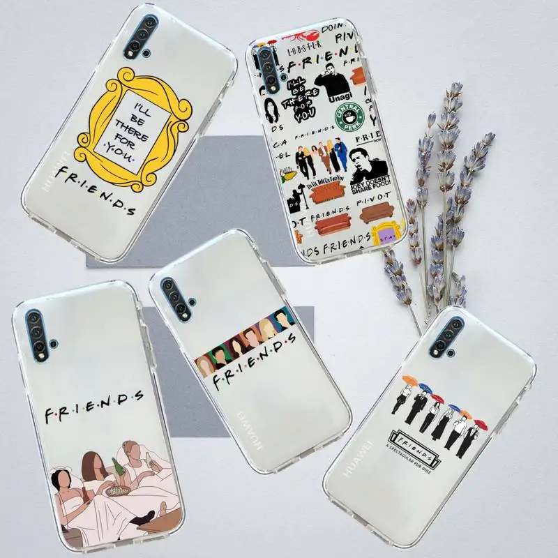 Custodia Per Telefono Central Perk Coffee Friends Trasparente Per Huawei Honor P Mate Y 30 40 20 50 8 70 10 9 A I X C Pro Lite Prime Smart