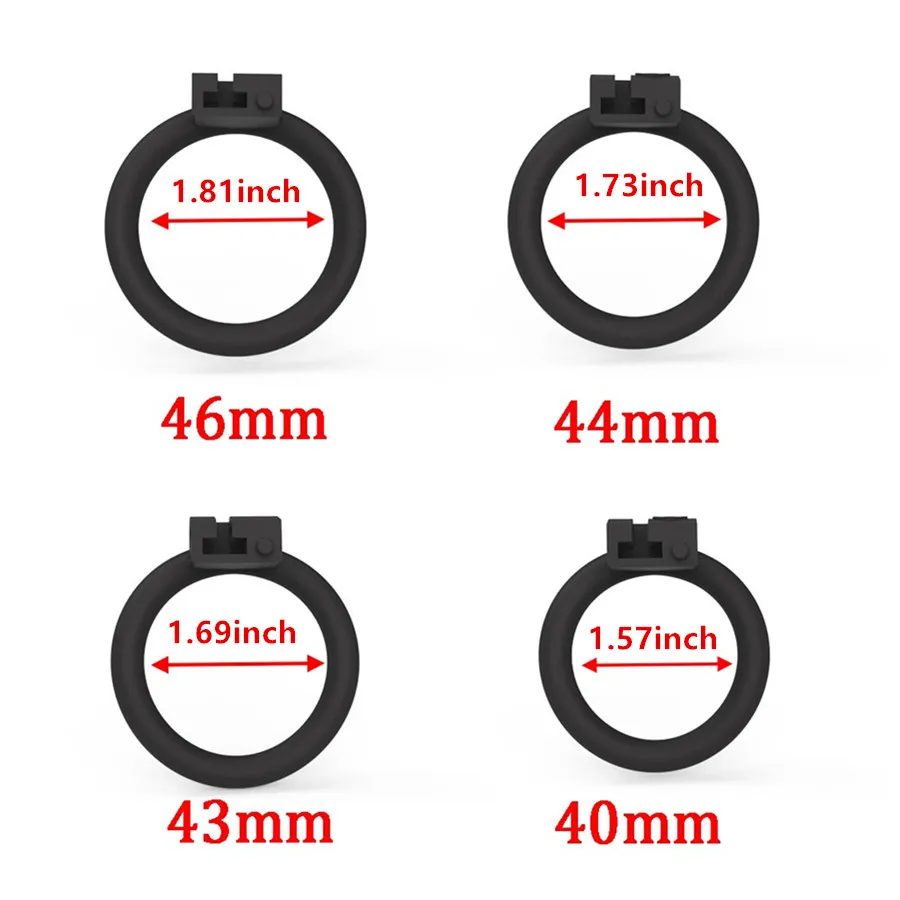 Honeycomb Chastity Cage with 4 Active Sizes Rings Lightweight Chastity Device Cock Cage for Men Hollow Ventilation Penis Lock Ad