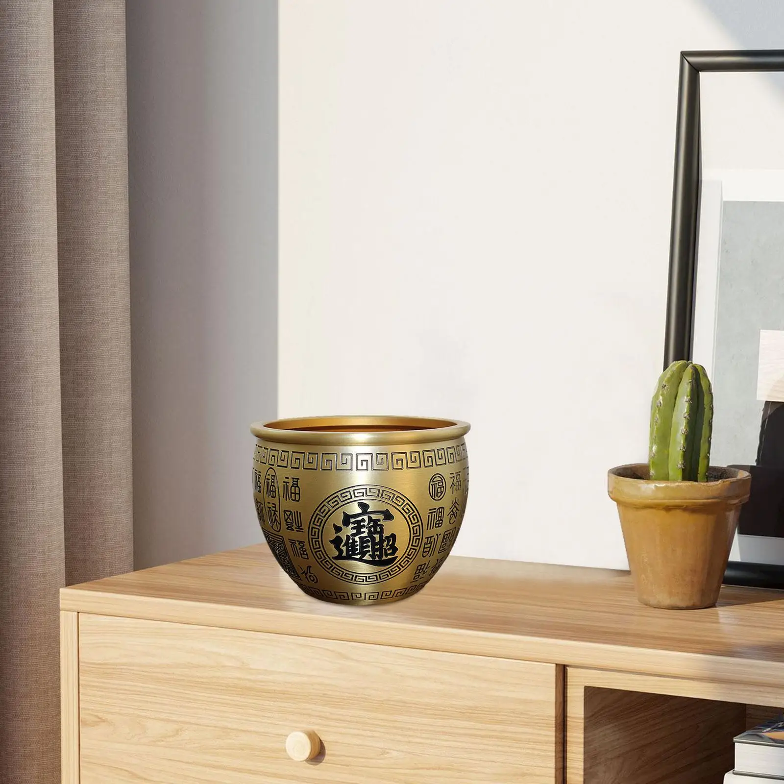 Feng Shui Treasure Basin Wealth Money Bowl,Figurine Lucky, Centrotavola Cornucopia