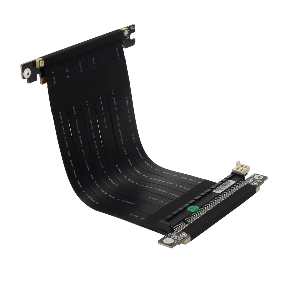 Cabo Duplo Reverso Extensão Mini-pc Case Pci-e 3.0x16 Pci Express Gen3.0 Placa de Vídeo Adapter Itx a4 Mini-pc - Imagem 2