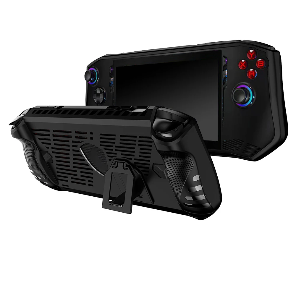 For MSI Claw Handheld Console TPU Case Protector Shell Sleeve with Kickstand Protective Cover for MSI Claw Handheld Accessories