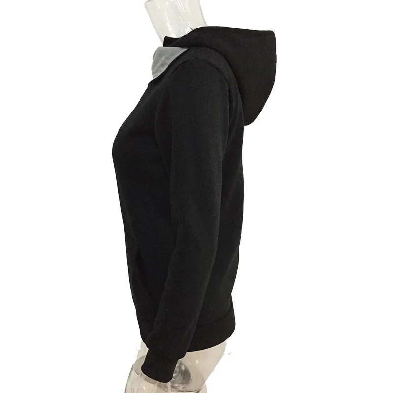 Custom Logo Women\'s Hoodies Brand Spring Autumn Hooded Pullover Pocket Fashion Casual Streetwear Printed Female Sweatshirt