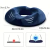 1pc Memory Foam Donut Pillow - Portable Orthopedic Pillow Cushion Support Pad For Relax body Pressure, High Density Memory Foam 3