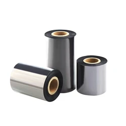 High quality Resin-based ribbon 110mmx300m heat transfer film for silver/gold labels
