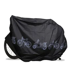Durable Waterproof Sun Protection Outdoor Bike Cover - Multifunctional Weather Shield (Black)