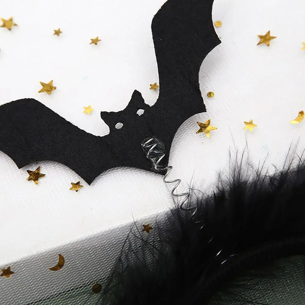 1pc Black Halloween Head Hoop Bat Halloween Bat Headband Funny Headwear for Decor for Party