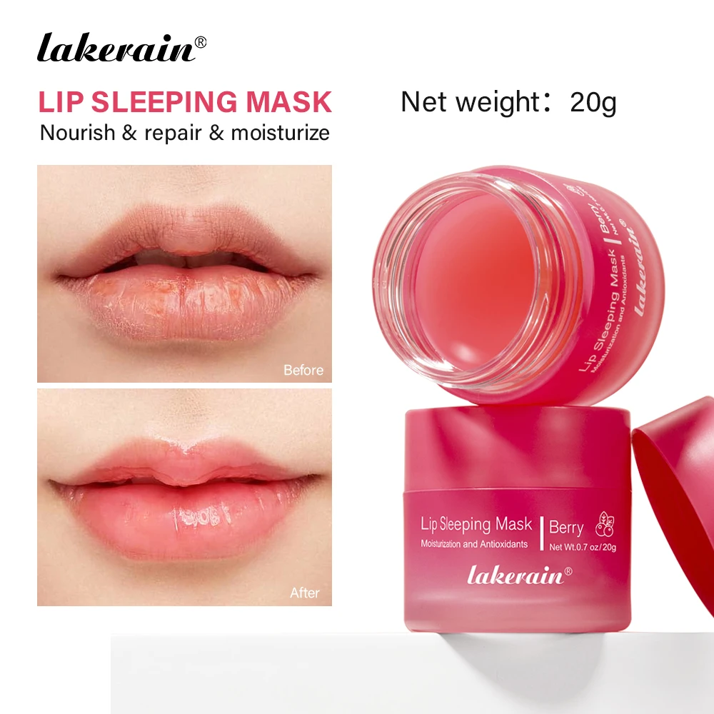 Lippenmaske Nachtpflege 20g - Feuchtigkeitsspendend, Gegen Falten, Für Weiche Lippen