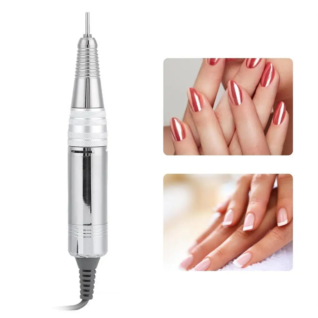 

35000RPM Electric Nail Drill Handle Pen Metal Home Manicure Pedicure Handpiece Nails Art Polishing Machine Part Girls