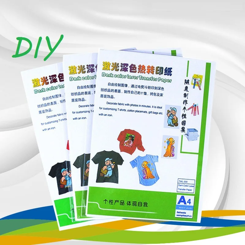 

A4 Printing Papers on Clothes New Printable Textile Vinyl Inkjet Thermal Transfer Paper for T-shirt Sublimation Paper Transfer