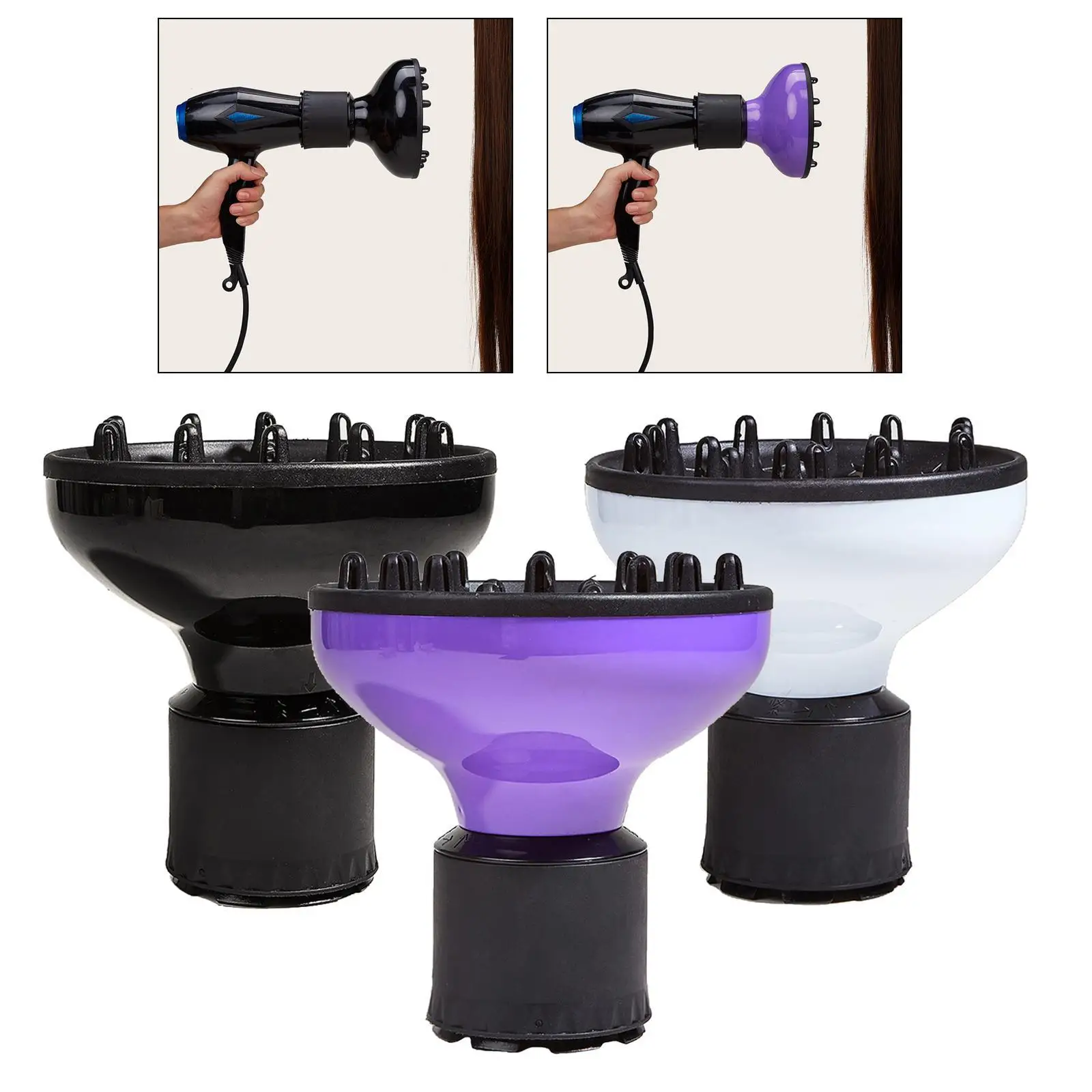 Hair Blower Hair Dryer Diffuser Cover Universal Portable for Curly,