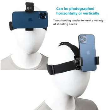 Supporto per smartphone montato sulla testa Vista in prima persona Video Staffa live esterna per GoPro 10 9 8 7 6 5 4 DJI Action 2 per IPhone 13 1