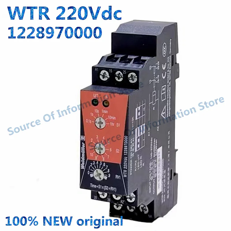 

1PCS WTR 220Vdc Time Relay 1228970000 100% New original