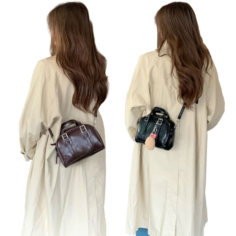 Leather Shouder Bag Handbag Leather Crosbody Bag E74B