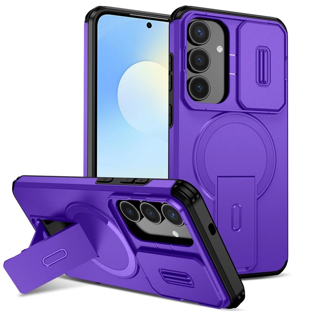 Magnetic Stand Holder Armor Case with Magsafe Wireless Charging Compatibility