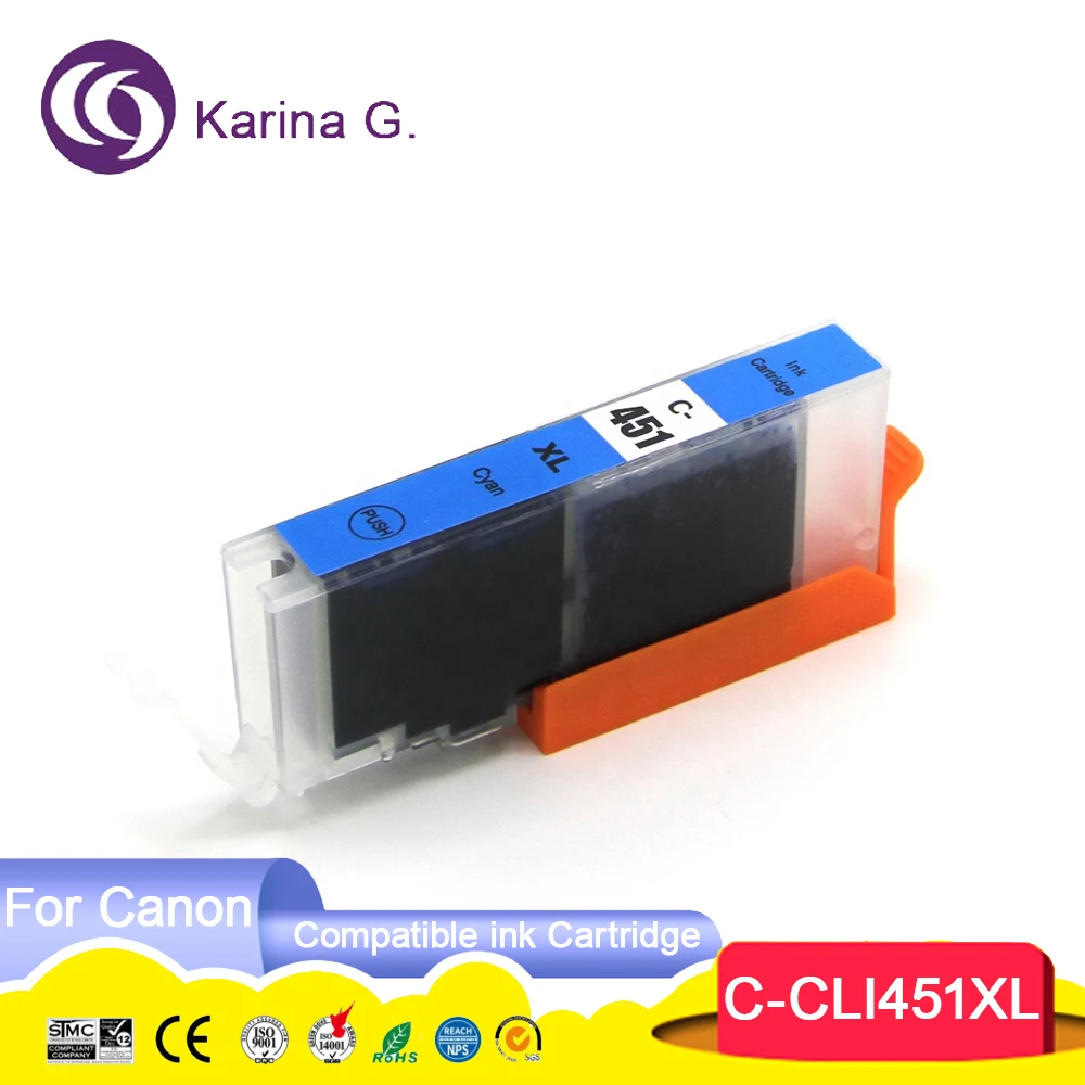 PGI-450XLBK 450 451 450XL 451XL PGI450 CLI451 Compatible Color Inkjet Ink Cartri
