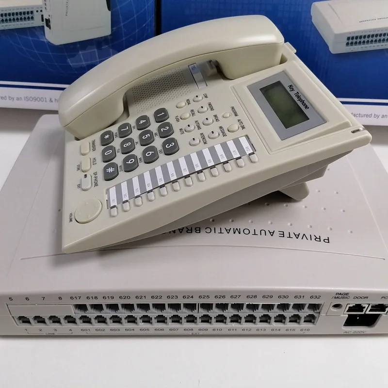 CP432 Telephone PABX / PBX / Office Phone System With 32 Internal Extension for Users pbx telephone exchanger