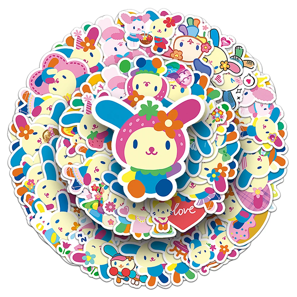 10/30/50 Pz Carino U-Sa-Ha-Na Adesivi Kawaii Cartoon Conigli Adesivo Fai Da Te Telefono Valigia Chitarra Sanrio Anime Graffiti Bambini Decalcomanie