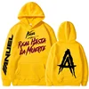Spring and Autumn Hooded Anuel AA Real Hasta La Muerte Printed Sweatshirt Streetwear Rapper Loose Pullover Casual Hooded Top1 4