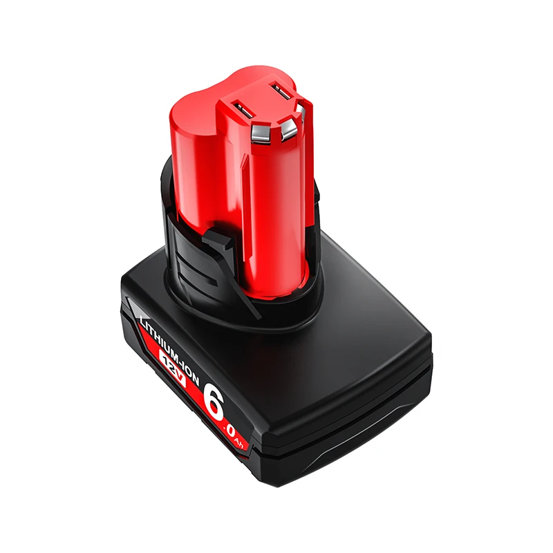 Bateria Recarregável com Carregador Milwaukee M12 Ferramentas sem Fio 12v ah 6.0ah 48112402 48-11-2411 48-11-2411 48-11-2401 Mil-12a-li - Image 4