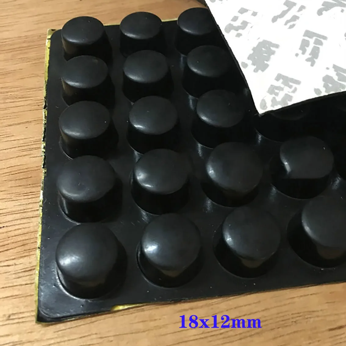 10Pcs Black Square/Round Rubber Feet Pad 18*12mm 20*20*8mm 12.5*12.5*6mm Self-adhesive Anti-Slip Pads Seal Gasket