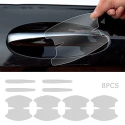 8 - Piece Scratch - Proof Car Door Handle and Bowl Protection Film Set (Transparent color)