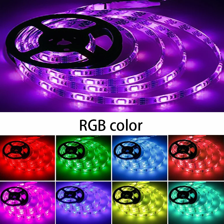 thumbnail image 1 of Tira de luces LED TUYA Smart Wifi RGBIC Dreamcolor Ribbon Lighting USB 5V WS2812B Lámpara de luz direccionable Compatible con Alexa Google, 1 of 5