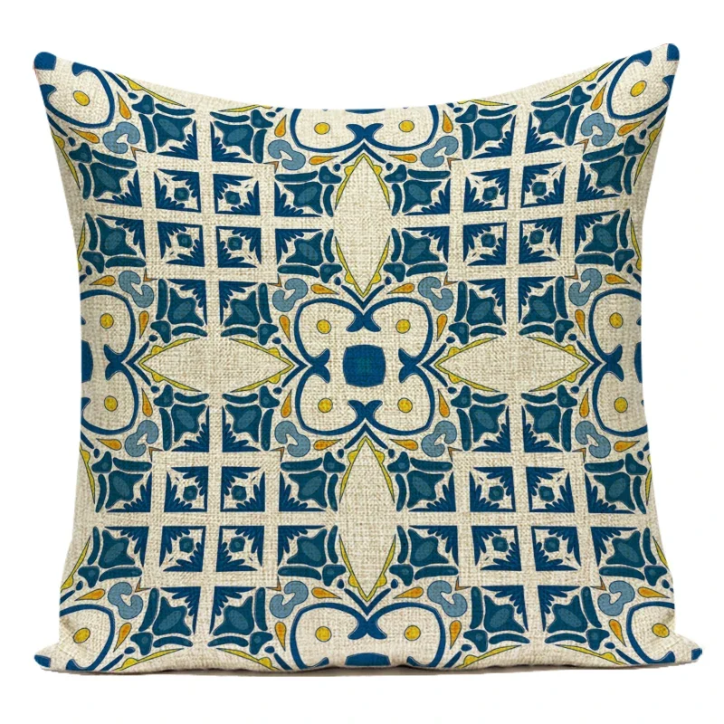 Boho Mandala Decorative Throw Pillow Cover