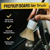 3PCS Car Exterior Interior Detail Brush Boar Hair Bristle Brushes for Car Cleaning Auto Detail Tools Dashboard Cleaning Brush 5