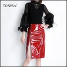 latex pencil skirt