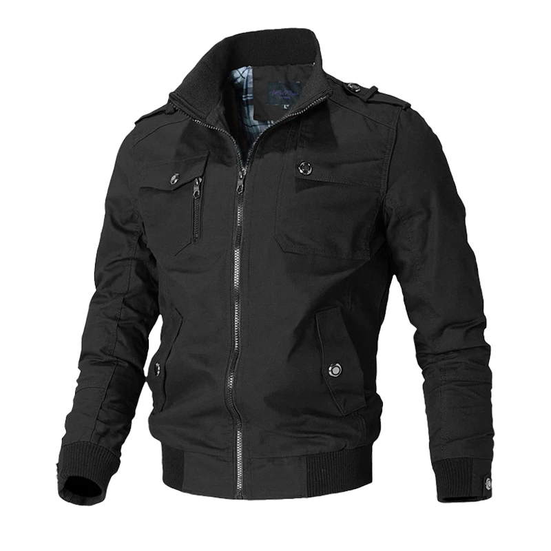 

Jacket Men Fashion Slim 2023 Spring Autumn Windbreaker Bomber Jackets Men's Coats Tactics Military Casual Jacket Men Clothing