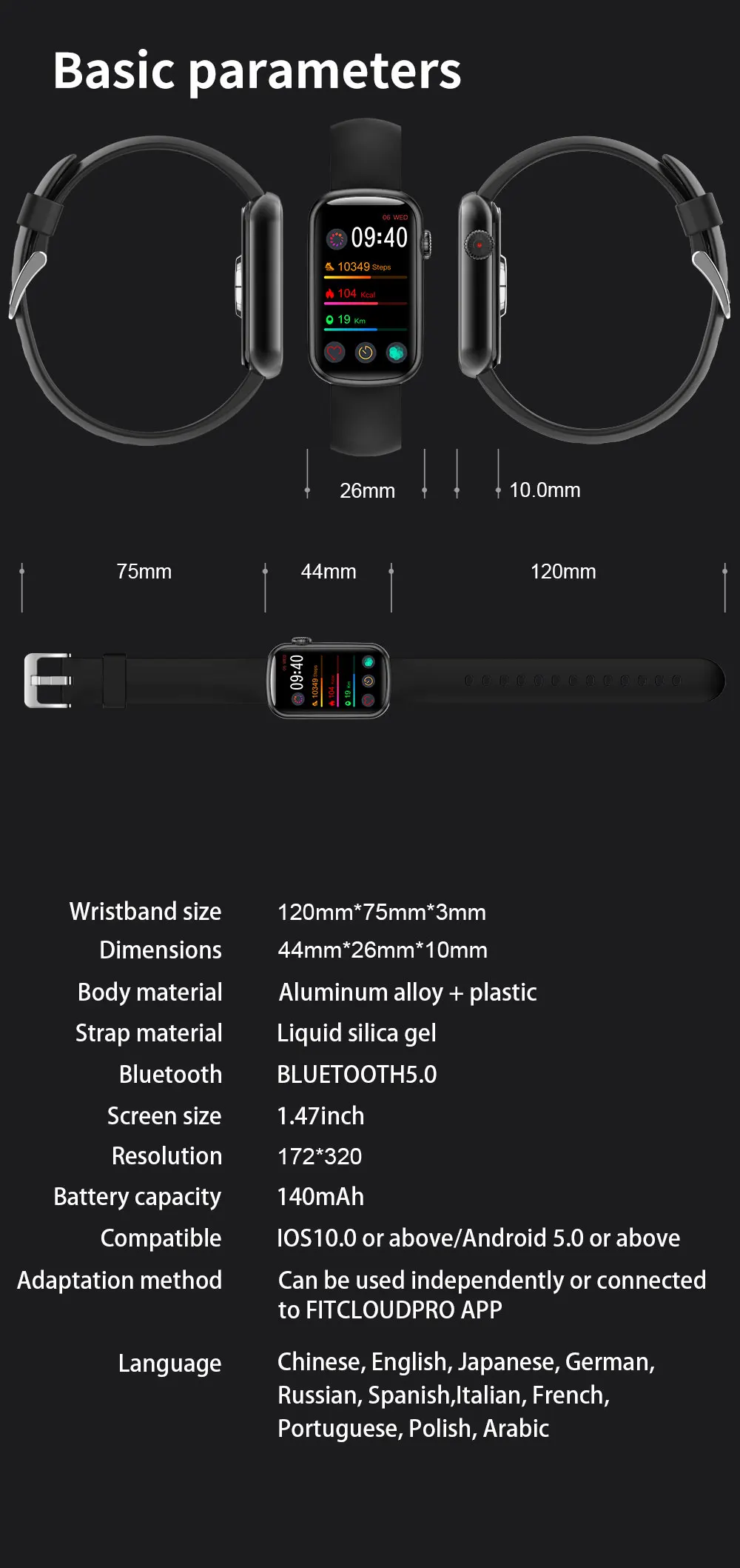 HM08 Smart Bracelet Watch Women Lady Smartwatch Heart Rate  Blood Pressure Monitor Sport Fitness Tracker Girl Gift Smartwrist