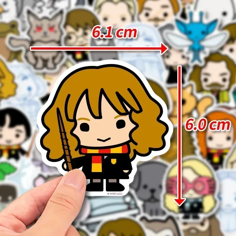 50Pcs Harried Potters Stickers  Funny Anime Waterproof for Phone Laptop Scrapbook Suitcase Kid's Toy Stickers Party Toys gift 2