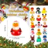 52 Pack Christmas Rubber Ducks Bulk for Kids Funny Rubber Rubber Duckies Christmas Jeep Ducks for Ducking Floater Duck Christmas 2