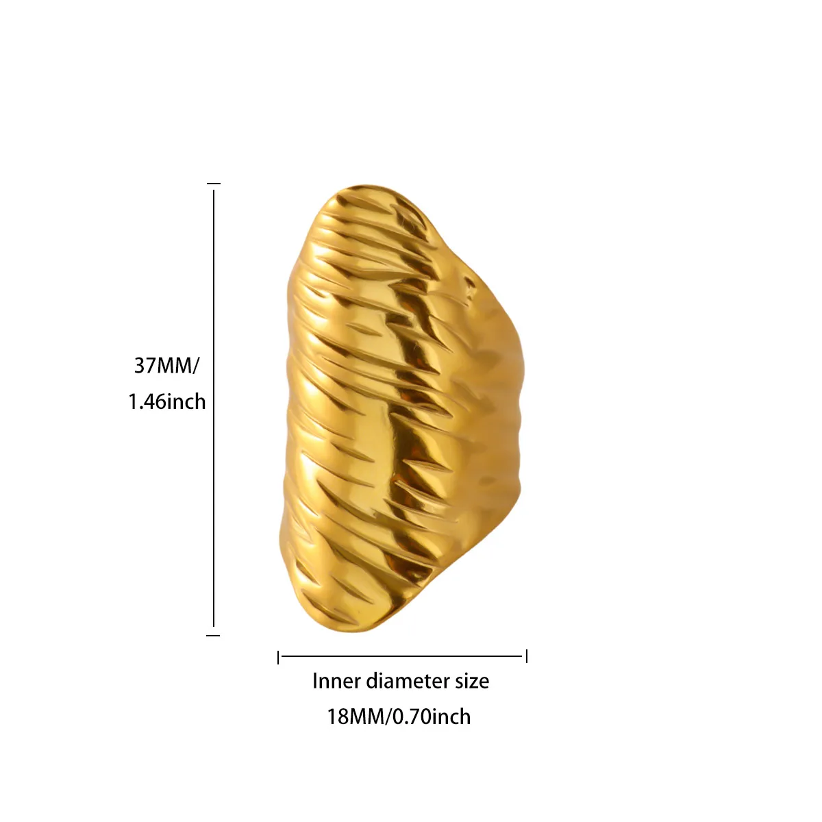 Stainless Steel Animal Rings For Women Gold Color