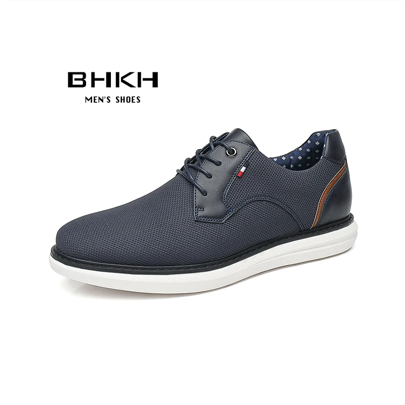 Leather Shoes Genuine Leather Dress Shoes Comfy Men Casual Smart Business Work Office Lace-up