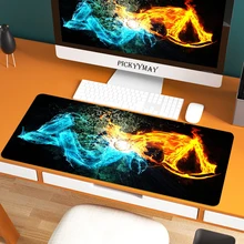 Tapete de teclado à prova dwaterproof água do mousepad da mesa do jogo da borracha natural da borda de travamento da velocidade do creed do assassino grande para warcraft dota