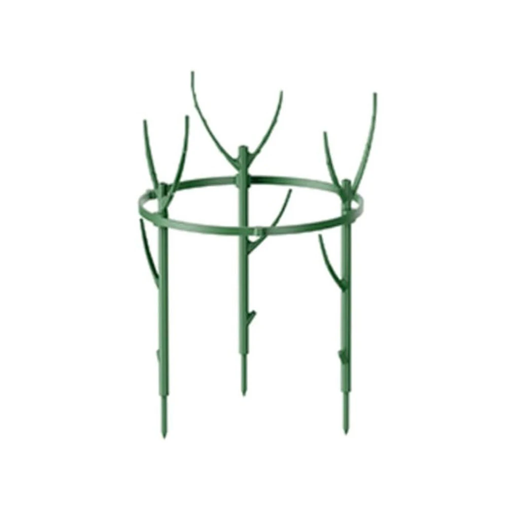 

Vegetable Garden Plant Trellis Plant Support Rings Antirust Double Layer Easy To Install Green Plastics Triple Layer