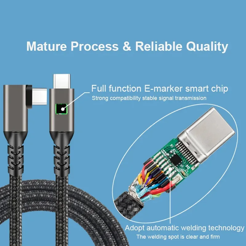 High-Speed USB-C Cable - 100W Power Delivery, 4K Audio/Video, 20Gbps Transfer