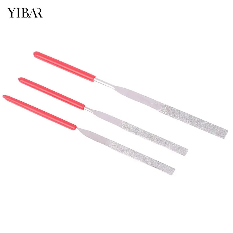 2Pcs 140mm File Set Stone Grinding Flat Diamond Needle File DIY Wood Rasp Needle Jewelry Polishing Car Repair Tools