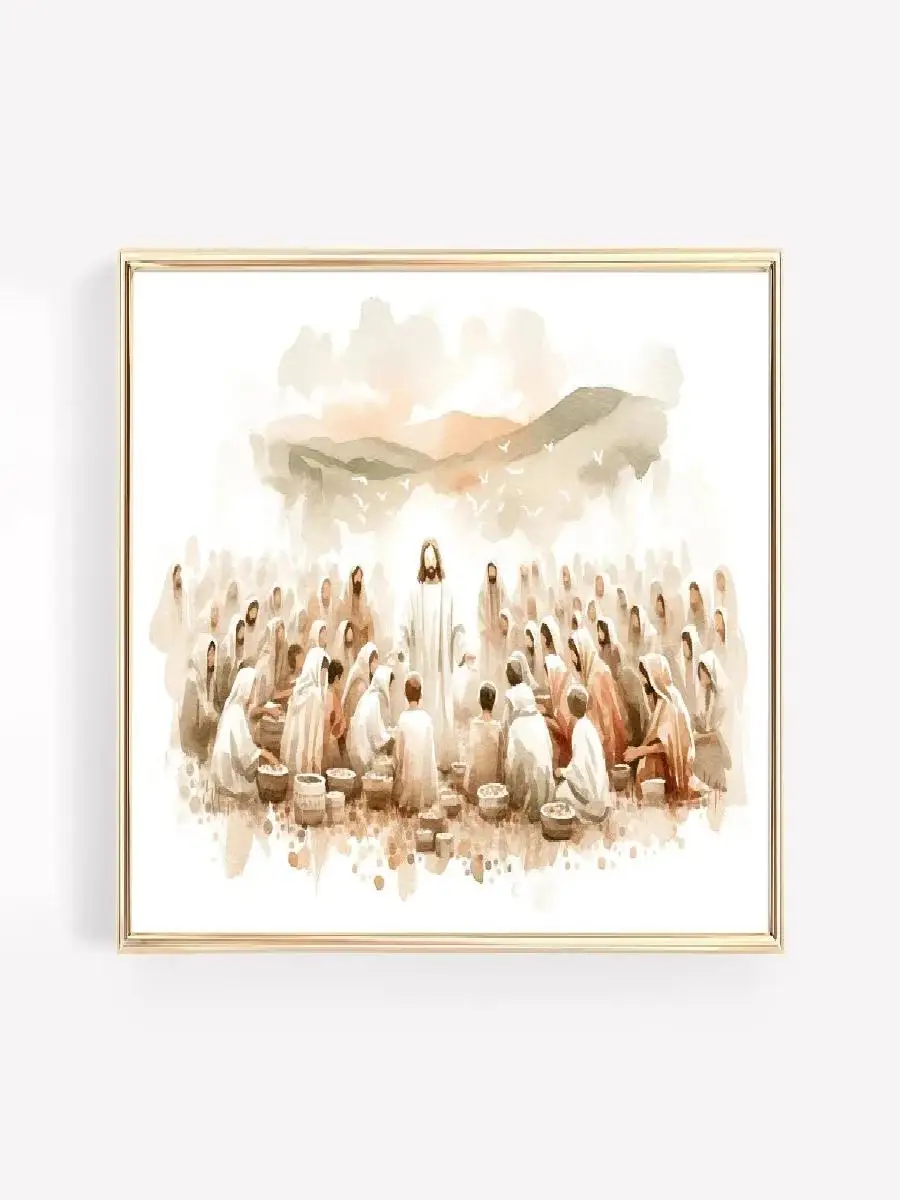 Jesus with Children Art Canvas 2