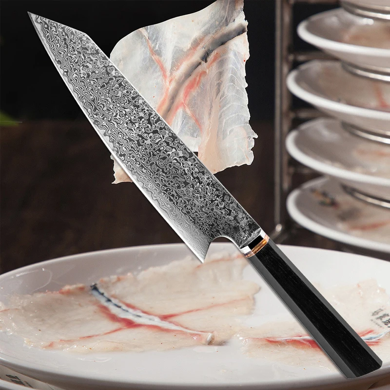 

Нож для нарезки мяса из дамасской стали