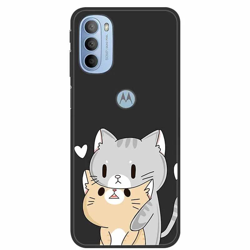 Charming Cat Design Soft TPU Silicone Phone Case - Motorola Moto Series