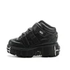 2025 New Punk Style Women's Black Shoes Rock Metal Decorative Strap High Heel Platform Shoes Men's Sports Shoes Women's Boots 5