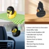 Cartoon Little Duck Car Decoration Gothic Style Unique Dark Rubber Ducks Ideal Gift for Your Loved One 2