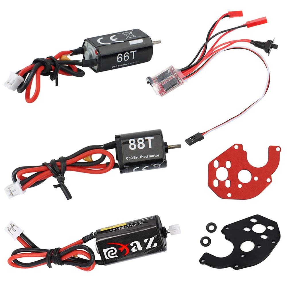 Moteur 050 et variateur ESC pour crawler RC, connectés et prêts à l'emploi