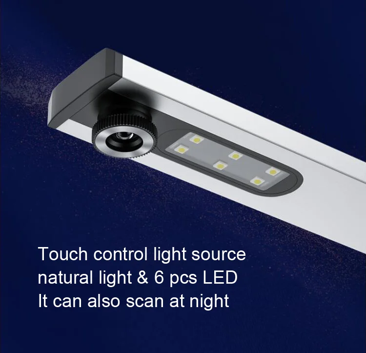 LSD03 Book Scanner 18 million pixels page turning automatic calibration OCR A3 A4 Portable Document Scanner with 6 pcs LED