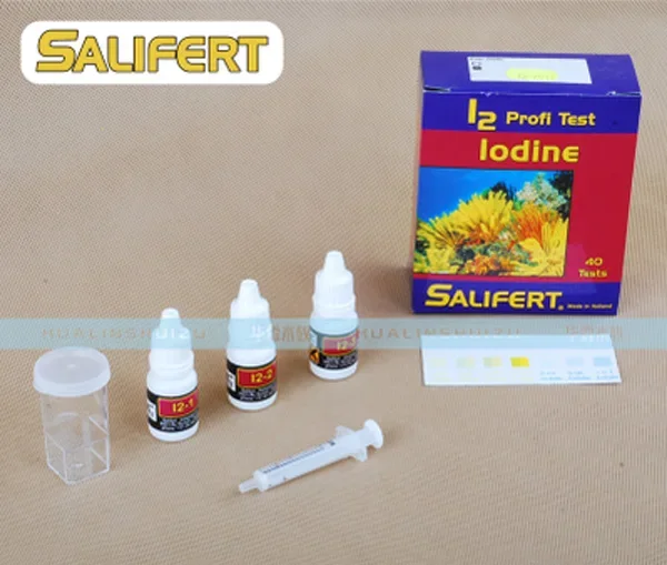 Фото Набор для тестирования кальция Salifert Cu I2 KH Mg NH4, нитрат аммиака NO2 NO3, нитрат PH PO4 Sr, резервуар для проверки калия и воды №5
