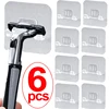 1/6PCS Shaving Razor Holder Racks Punch Free Men Shaver Wall Hook Waterproof Self-Adhesive Hooks Bathroom Storage Organization 1