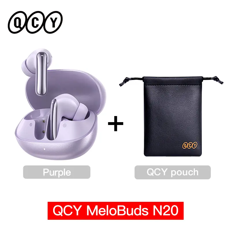 QCY Melobuds N20 HT20 Adaptive Hybrid Noise Cancelling -50dB Wireless  Bluetooth 6.0 Earbud 13mm Drivers 6 Mics HD Call Earphone - Image 14