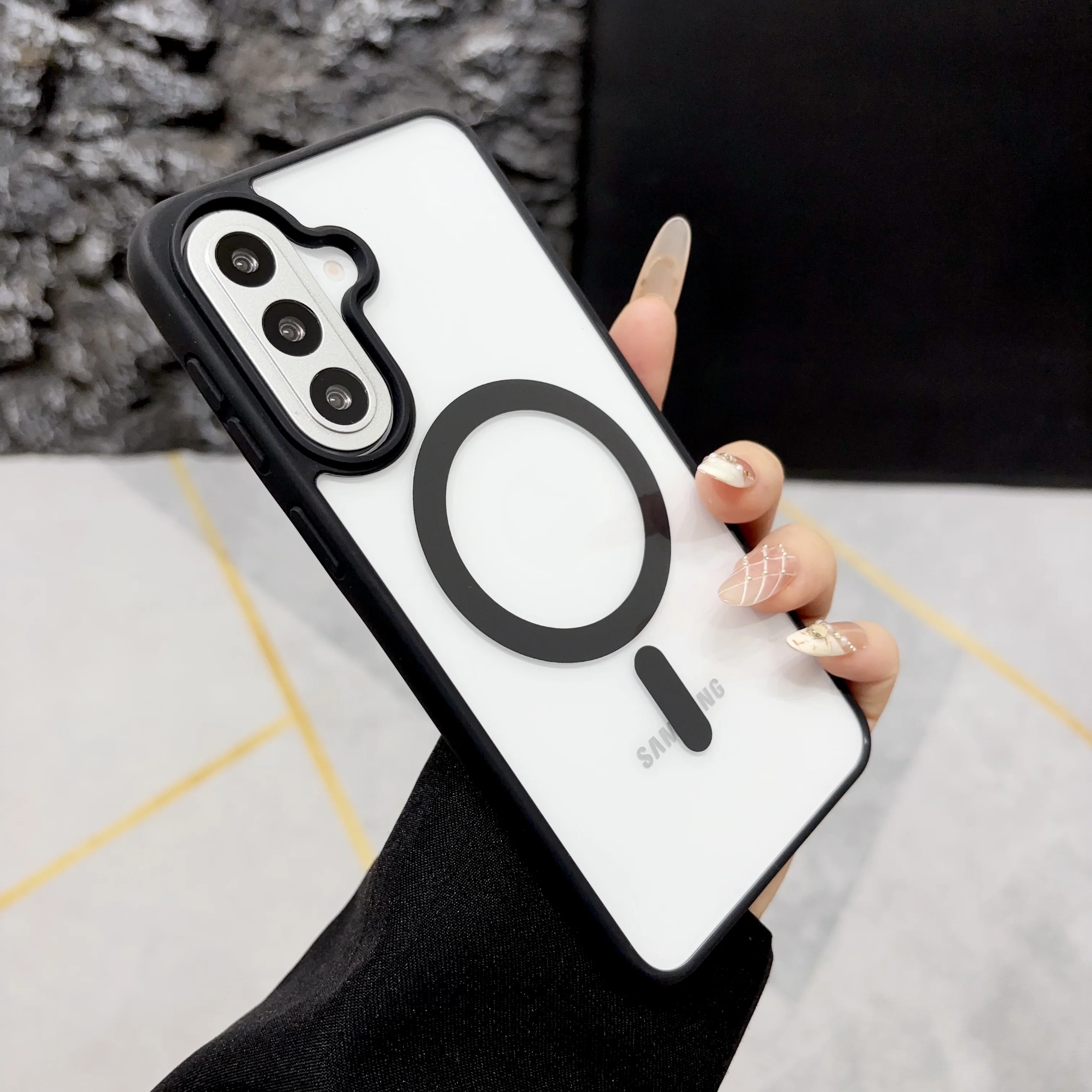 Vibrant Acrylic Magnetic Phone Case with Magsafe Feature